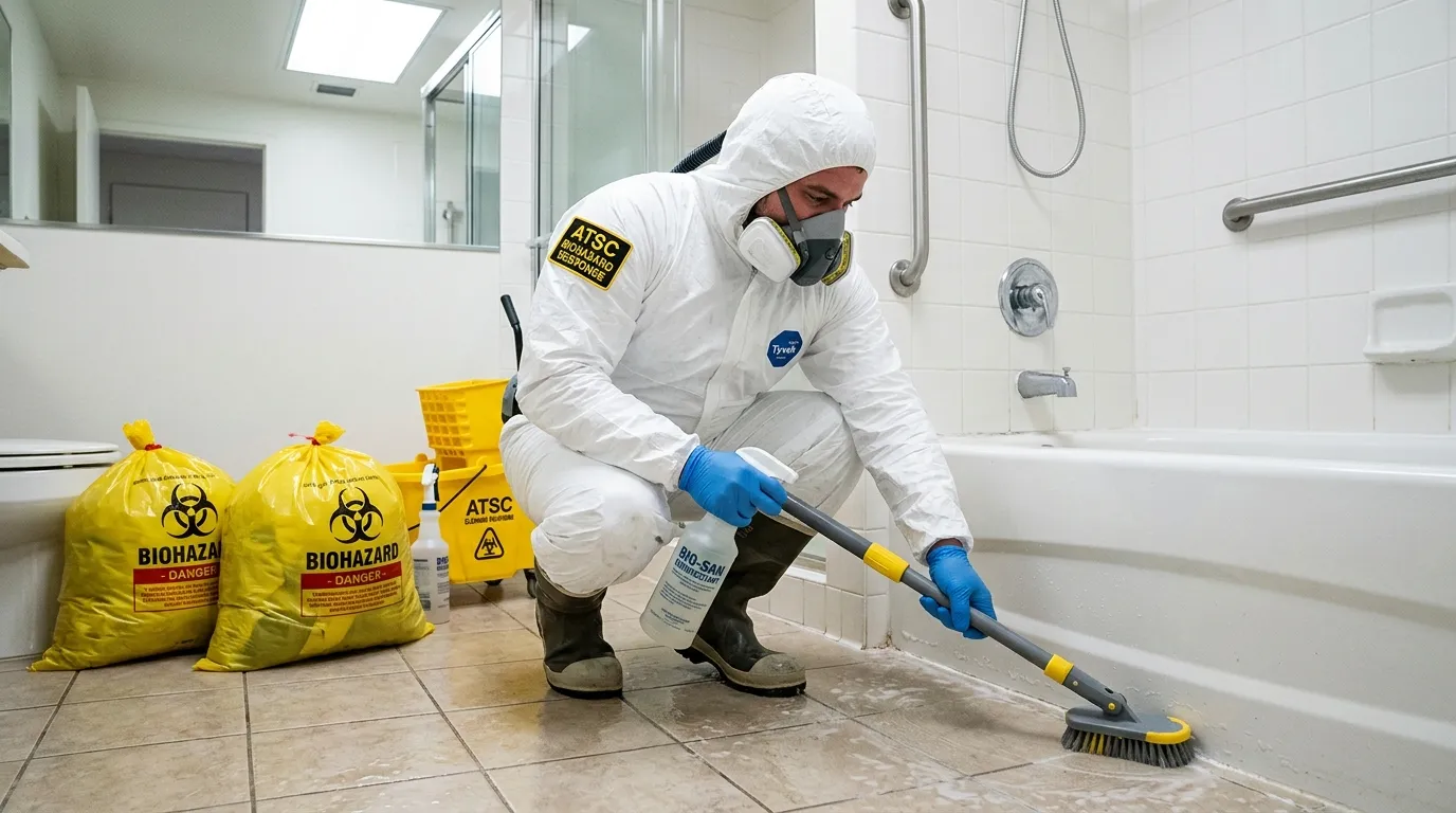 Decontamination equipment deployed for Blood Cleanup in Fairview